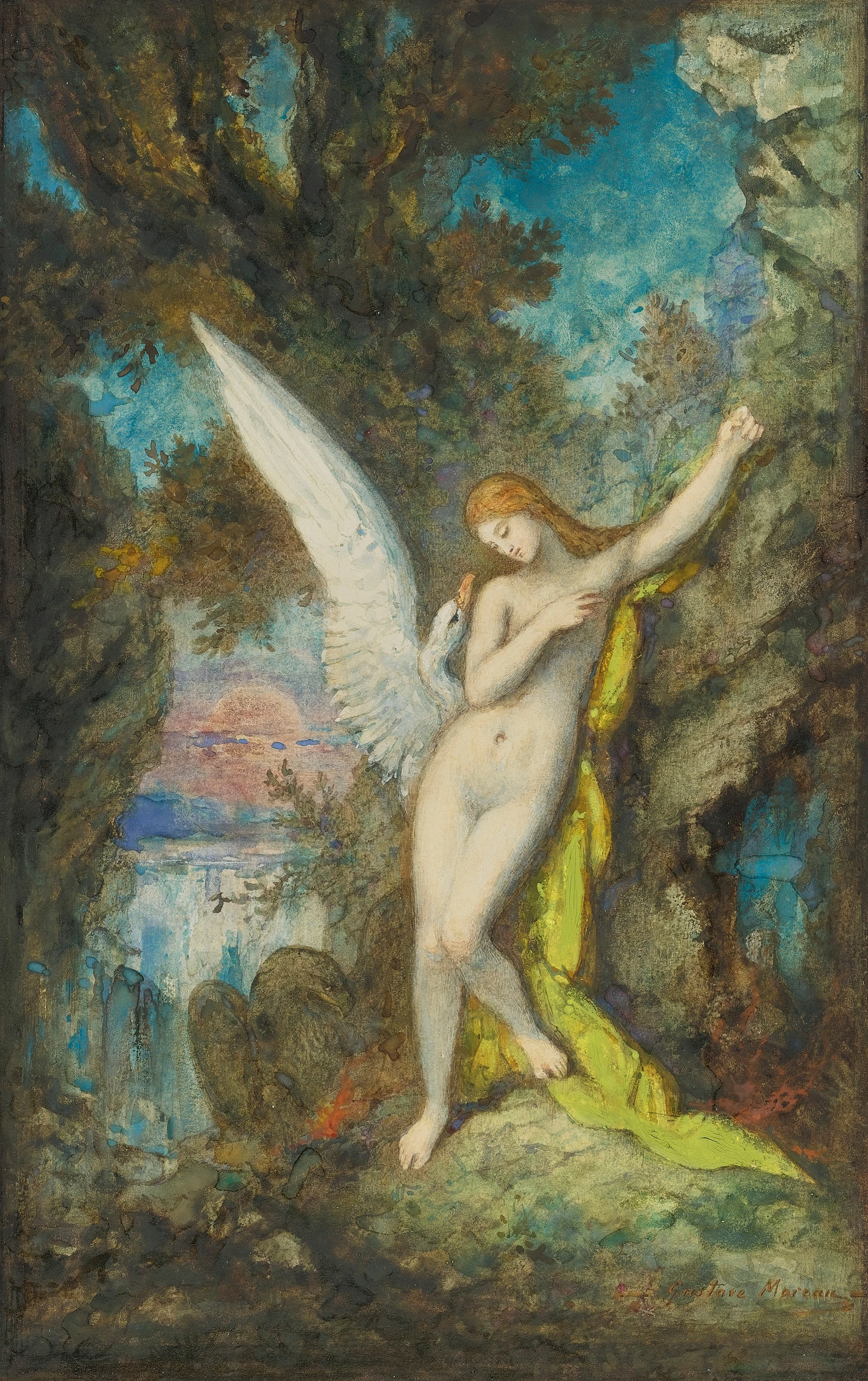 Leda and the Swan, Gustave Moreau