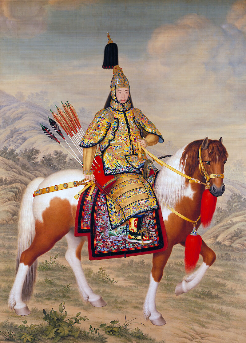 The Qianlong Emperor in Ceremonial Armour, Giuseppe Castiglione, 郎世寧