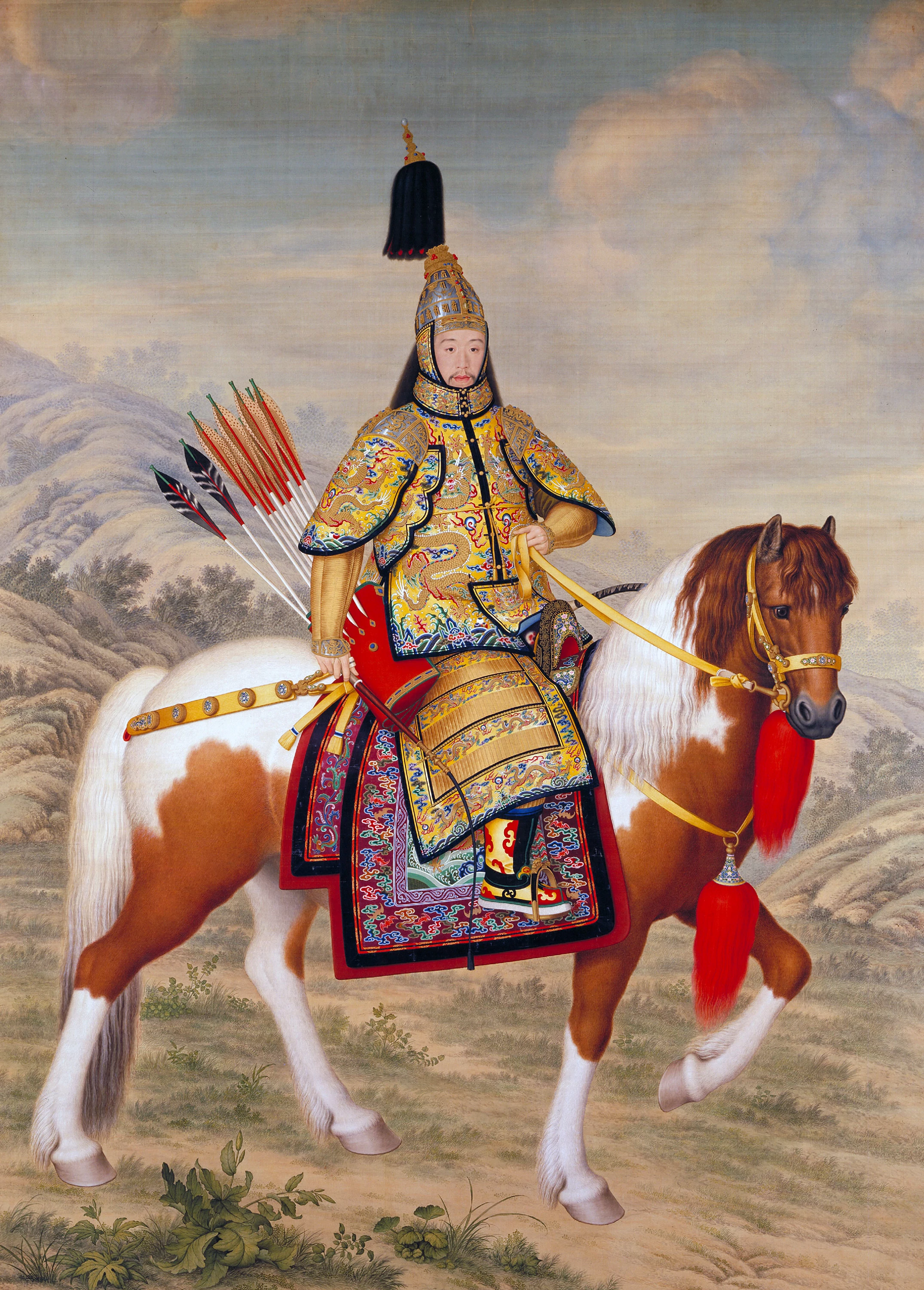 The Qianlong Emperor in Ceremonial Armour, Giuseppe Castiglione (郎世寧)