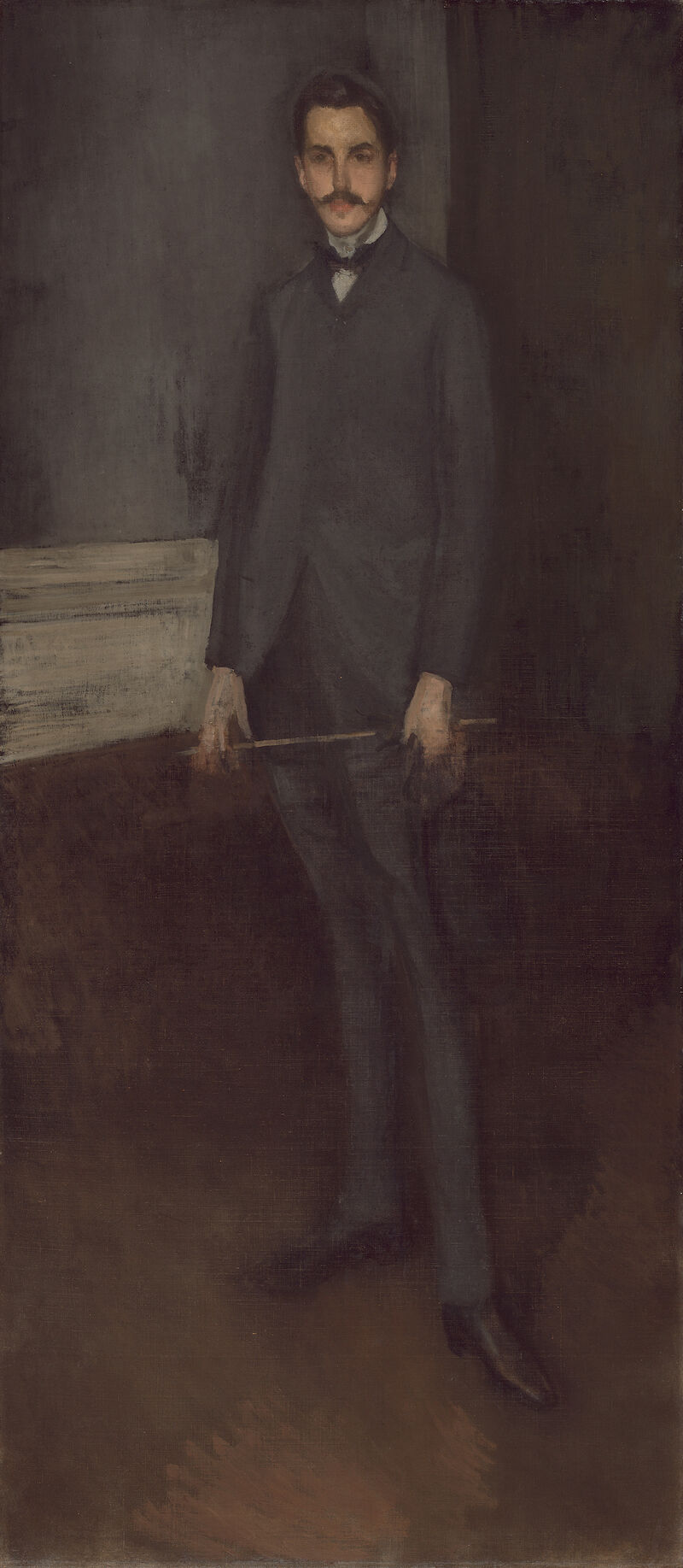 Portrait of George W. Vanderbilt scale comparison