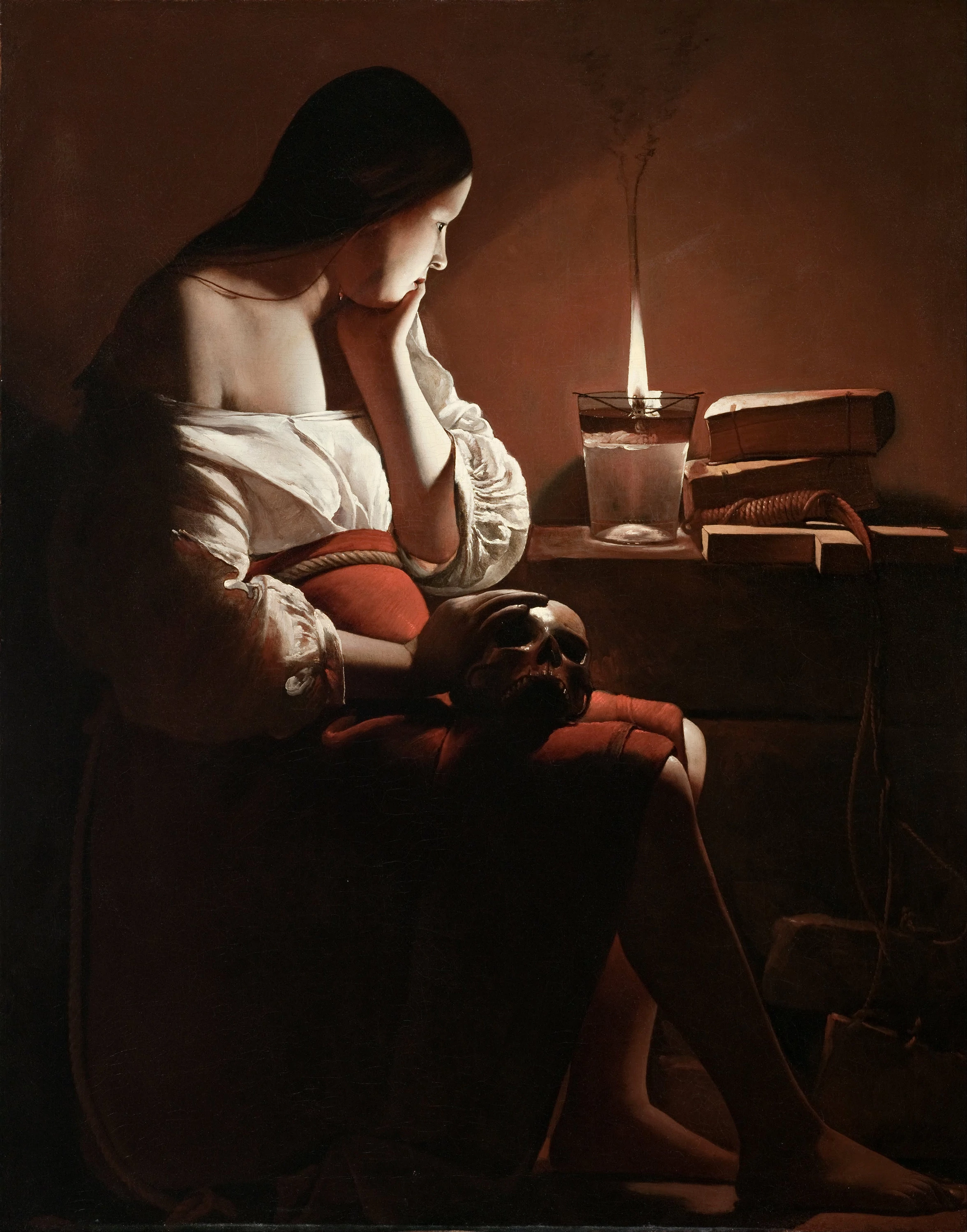 The Magdalene with the Smoking Flame, Georges de La Tour