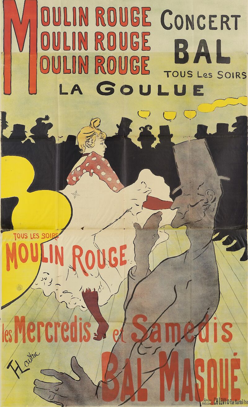 Moulin Rouge, La Goulue, Henri de Toulouse-Lautrec