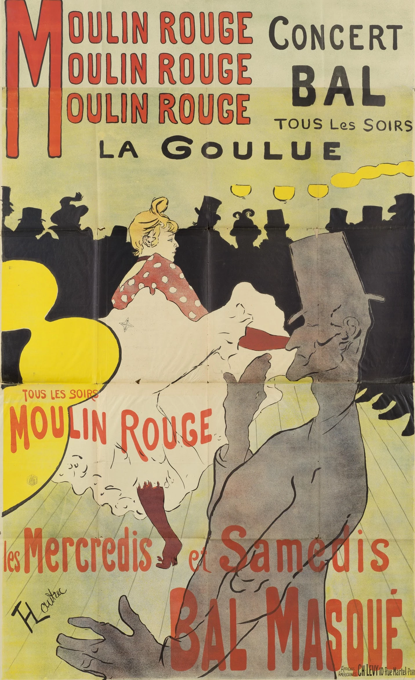 Moulin Rouge, La Goulue, Henri de Toulouse-Lautrec