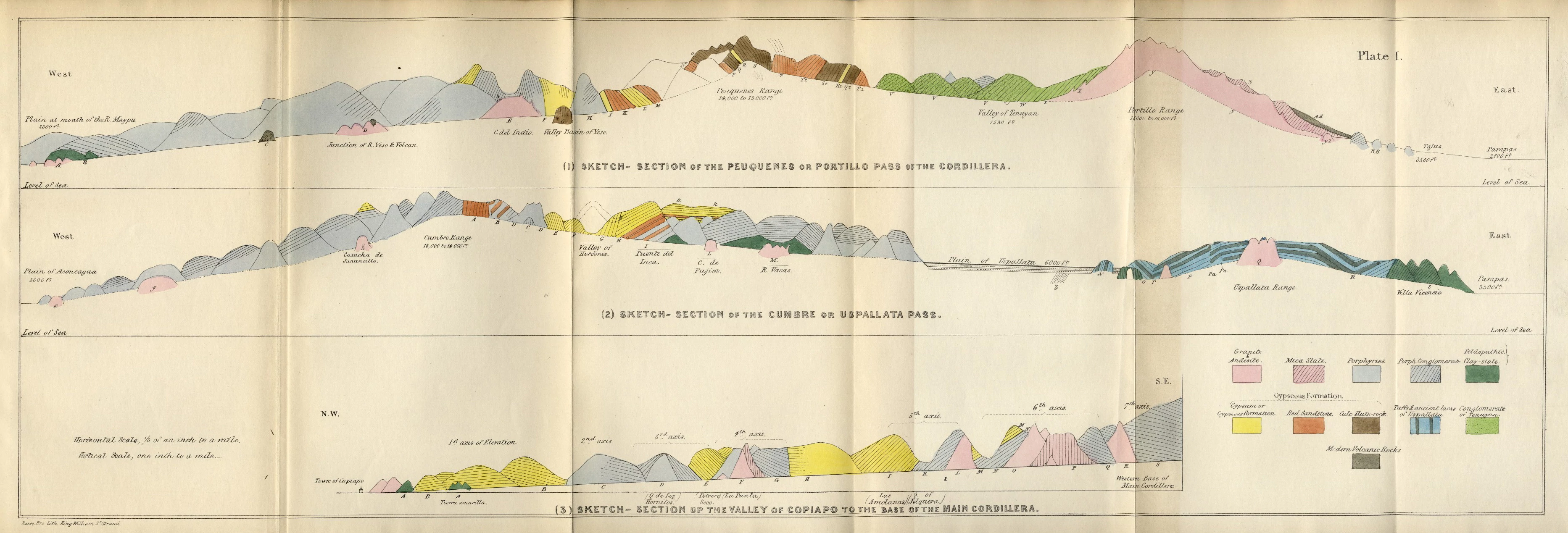 Geological observations on South America — Plate 1, Charles Darwin