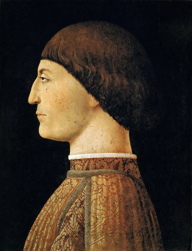 Portrait of Sigismondo Pandolfo Malatesta scale comparison