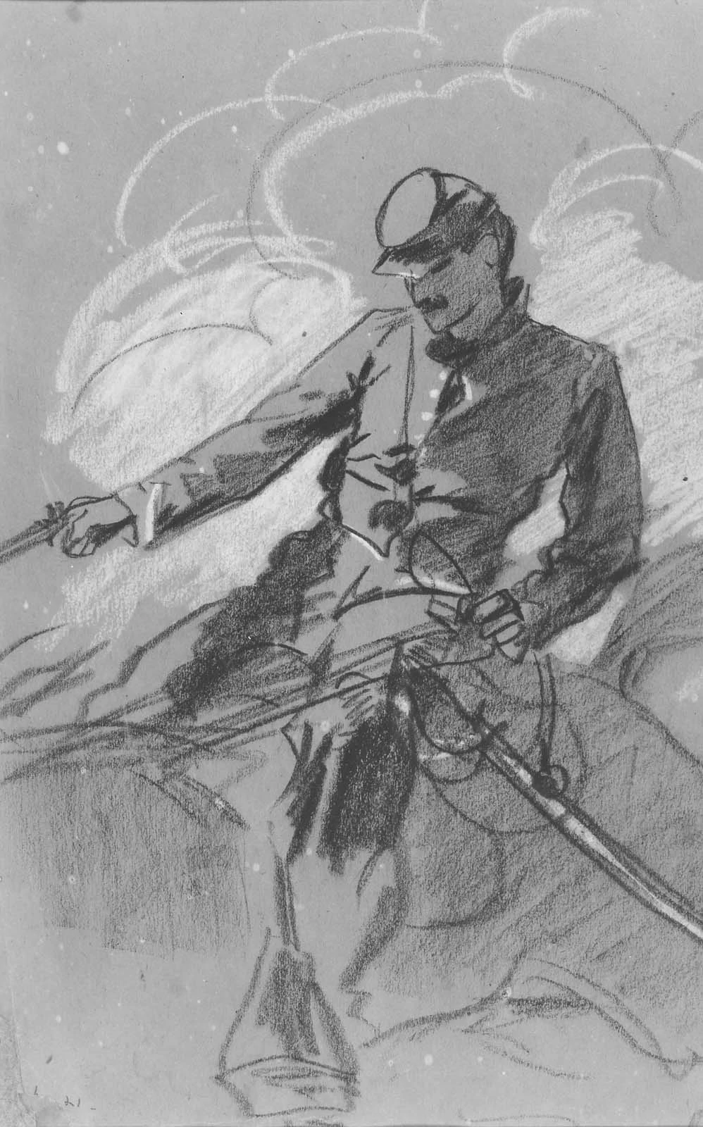 Cavalry Soldier on Horseback, Winslow Homer