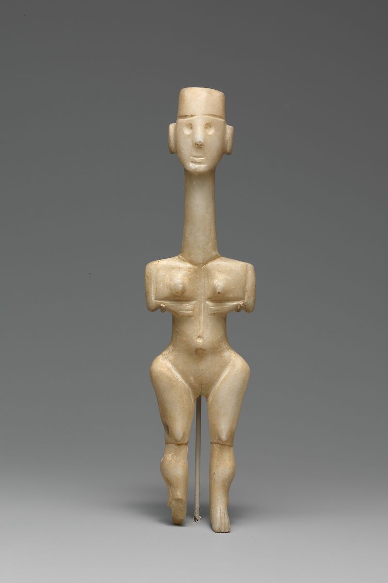 Early Cycladic female figure, Aegean Civilizations
