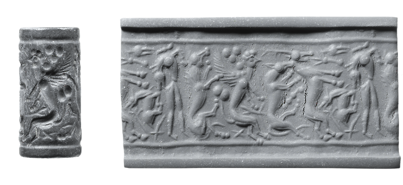 Minoan Haematite Cylinder Seal, Aegean Civilizations