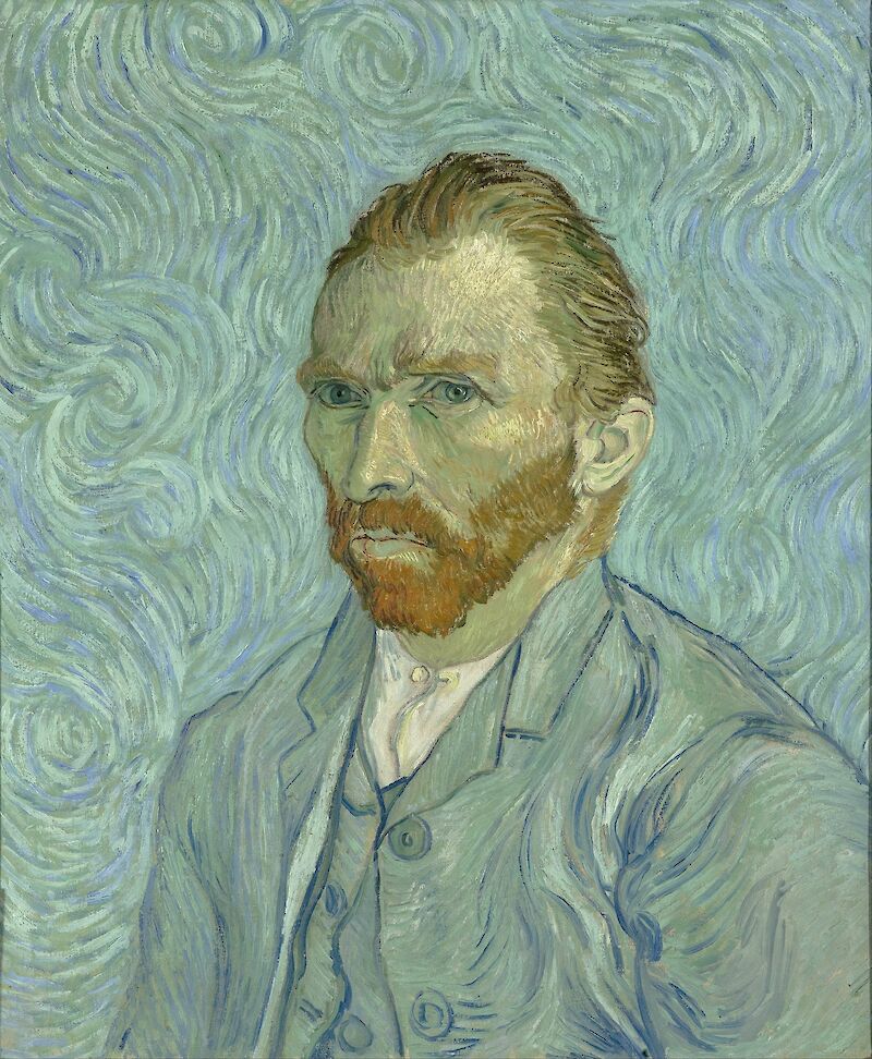 Self-portrait 1889, Vincent Van Gogh