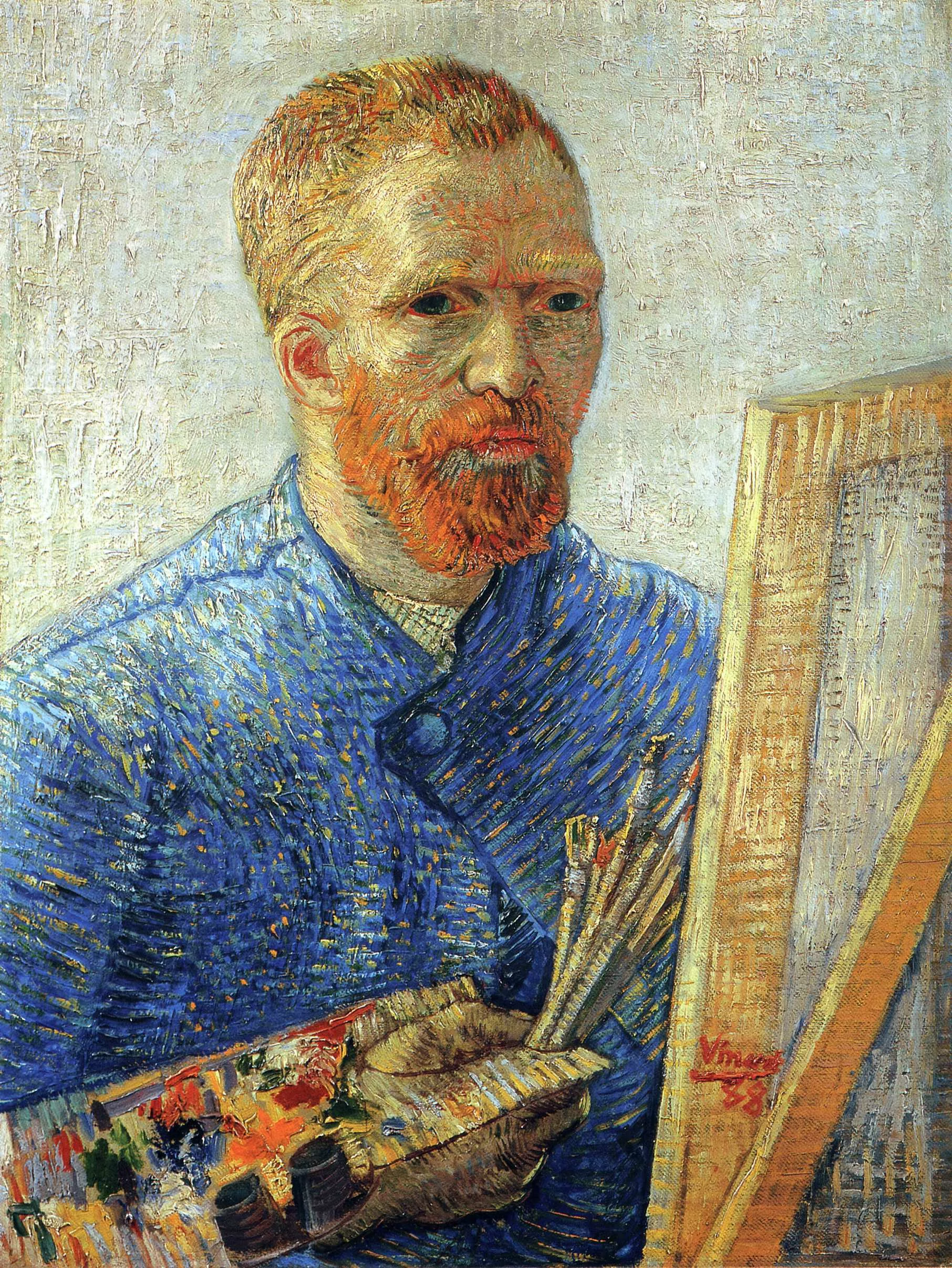 Self-portrait as an Artist, Vincent Van Gogh
