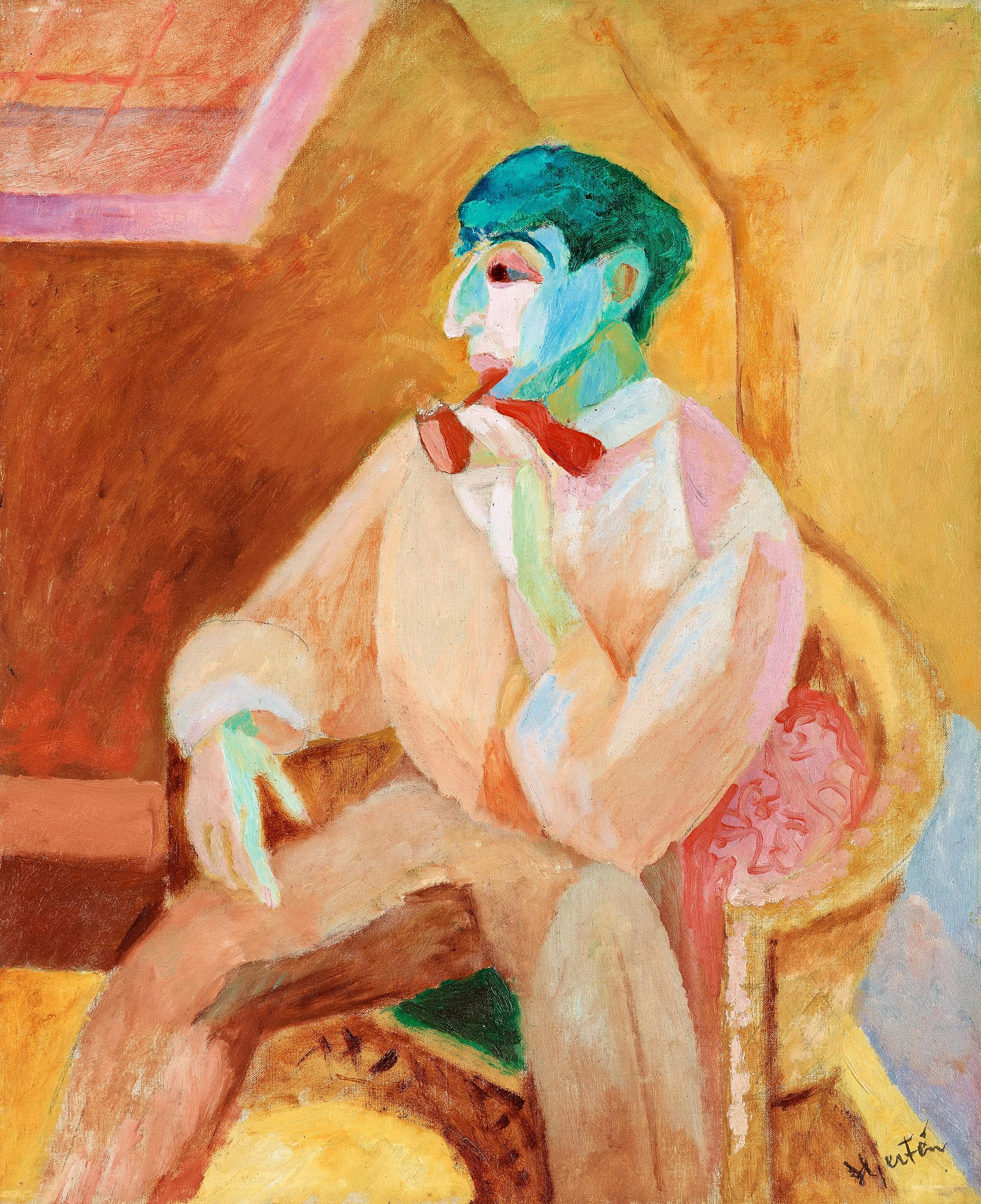 Isaac With A Pipe, Sigrid Hjertén