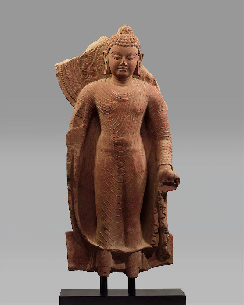 Standing Buddha Offering Protection, Classical India