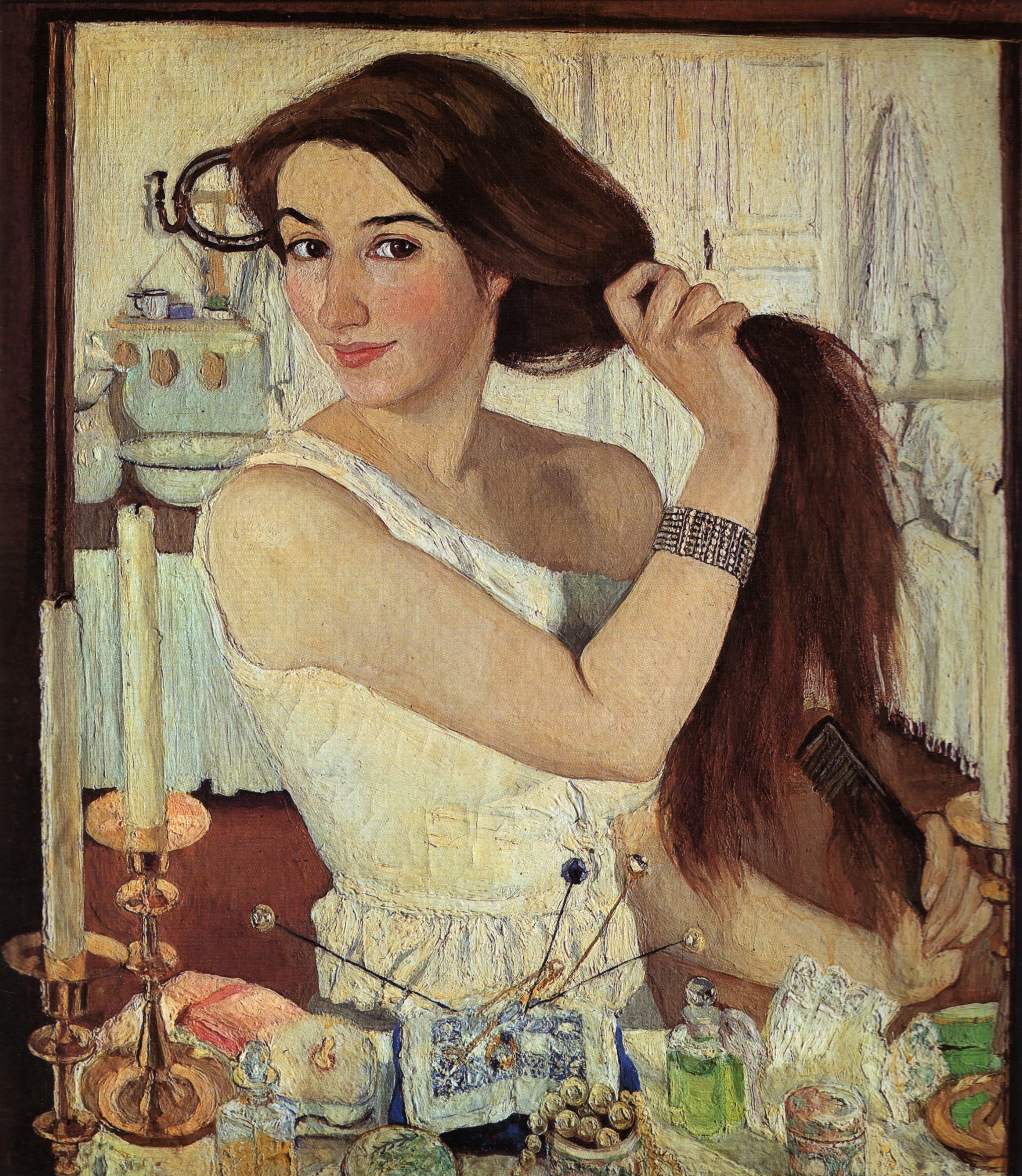 Self-portrait at the Dressing Table by Zinaida Serebriakova