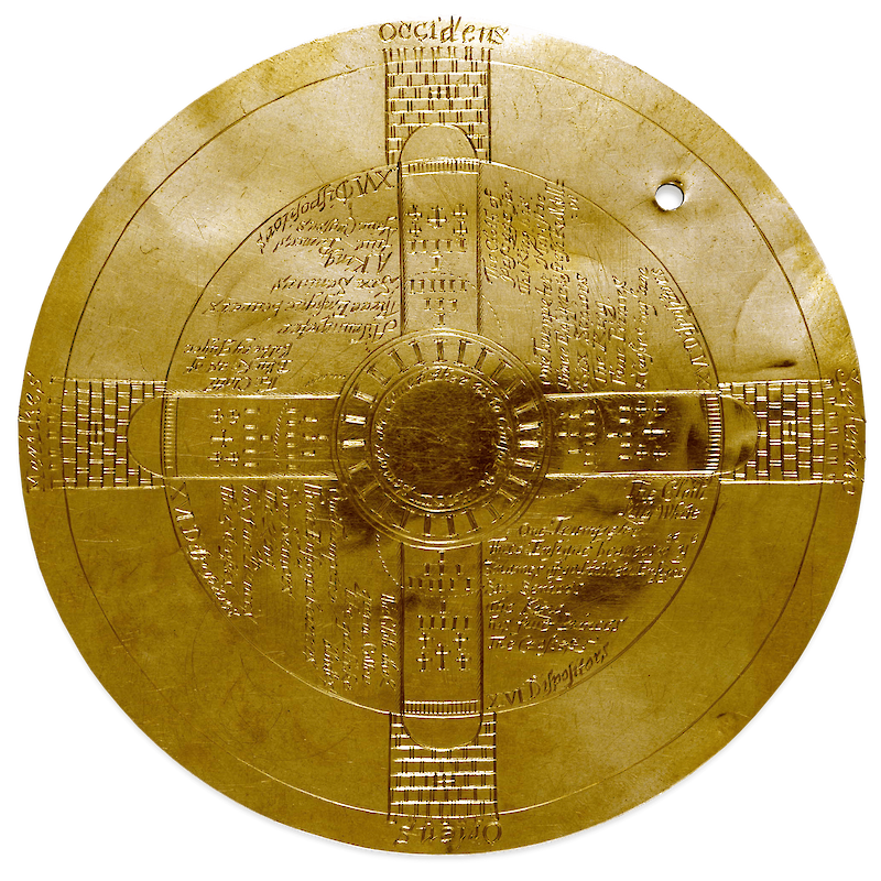 Four Castles Gold Disk, John Dee