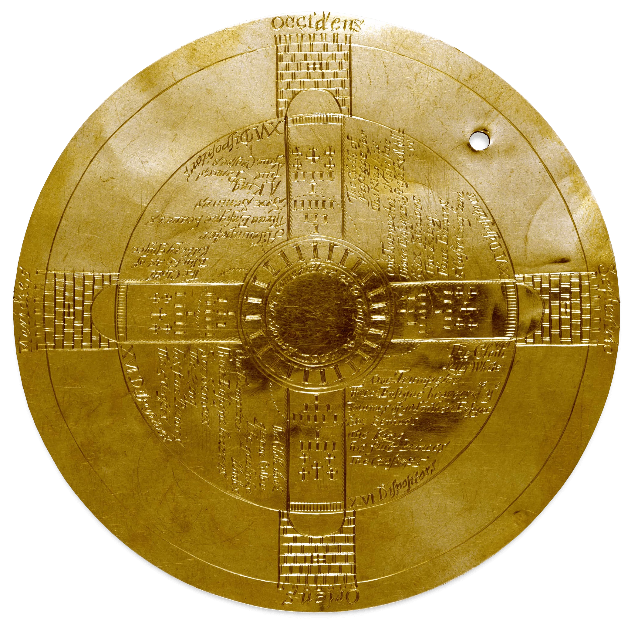 Four Castles Gold Disk, John Dee