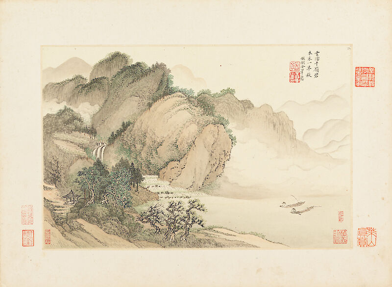 Landscapes 4, 仿古山水圖, Wang Hui 王翚