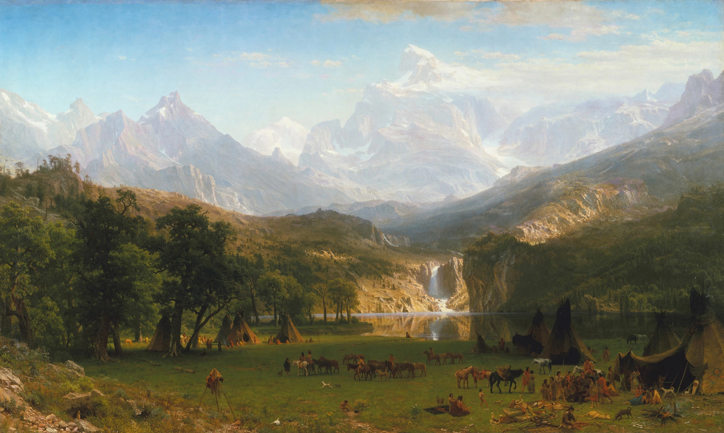 The Rocky Mountains, Lander's Peak, Albert Bierstadt