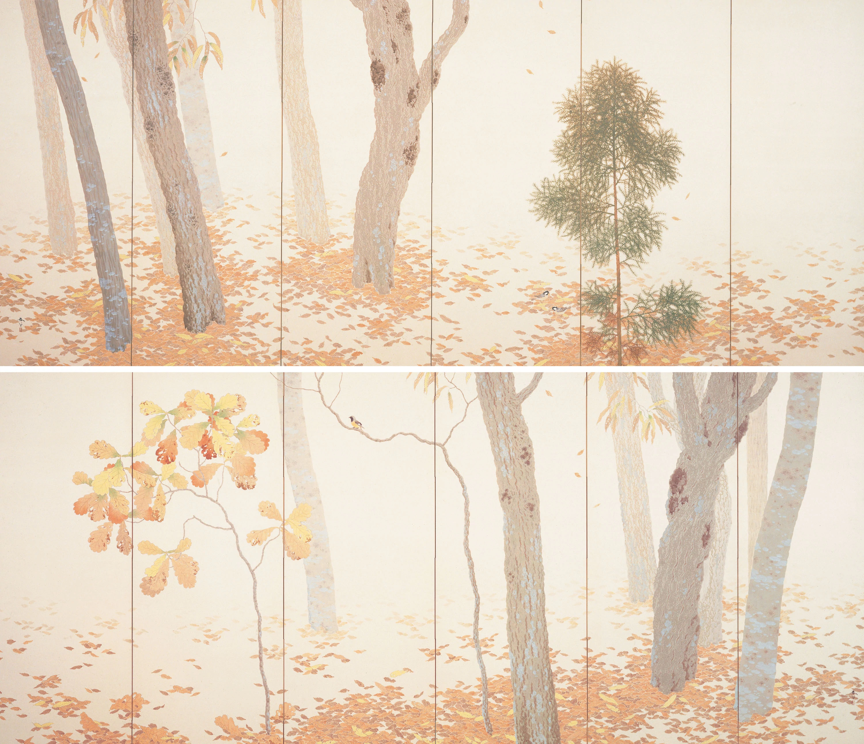 Fallen Leaves, 落ち葉 (Ochiba), Hishida Shunsō