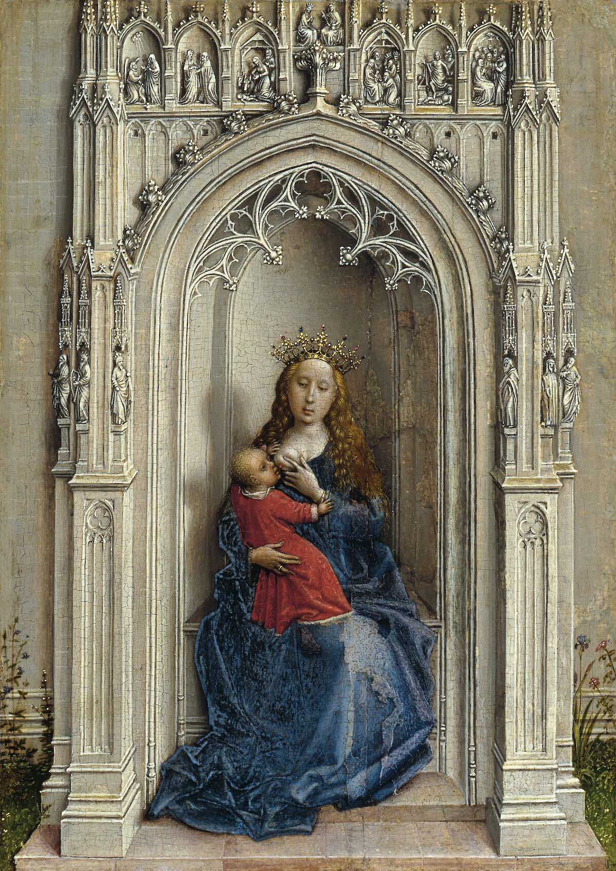 The Virgin and Child enthroned by Rogier van der Weyden