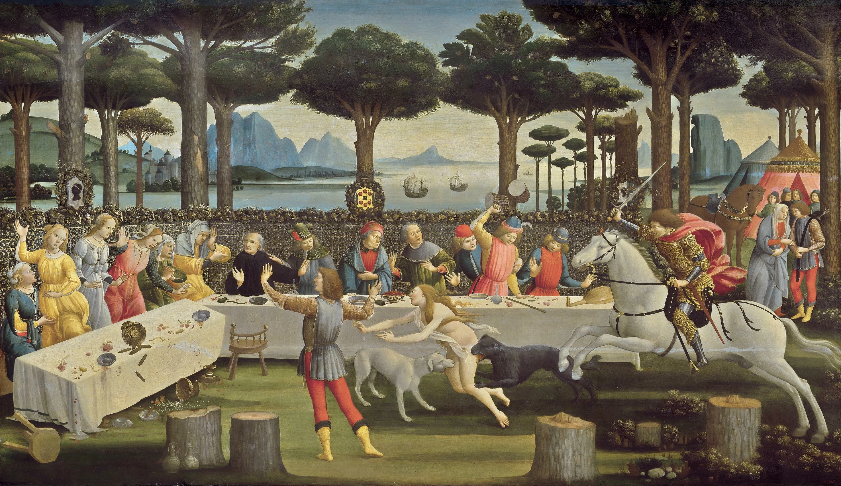 The Story of Nastagio degli Onesti, III, Sandro Botticelli