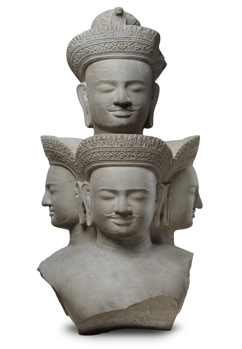 Bust of Five-Headed Shiva scale comparison