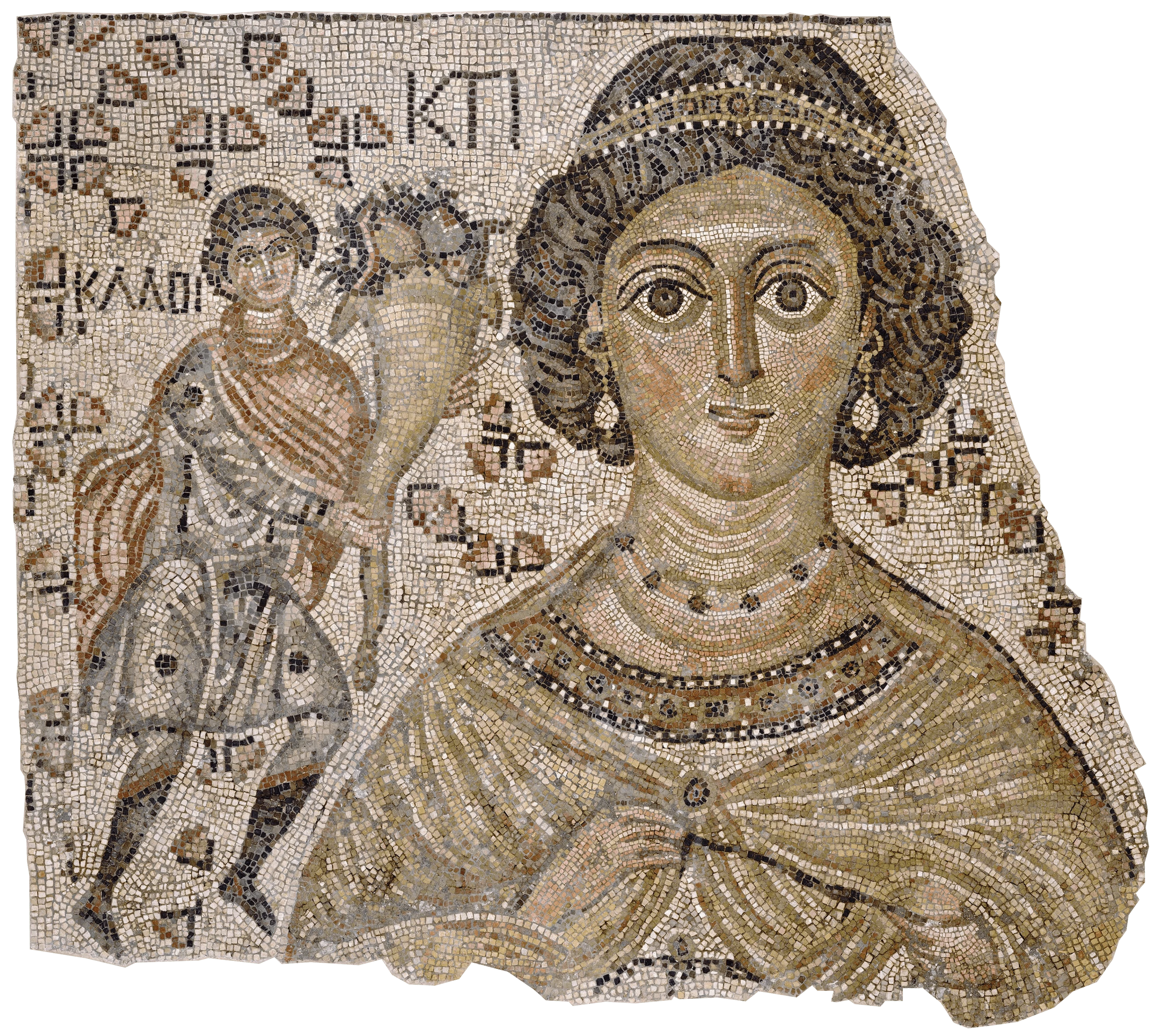 Floor Mosaic with Ktisis, Byzantine Art