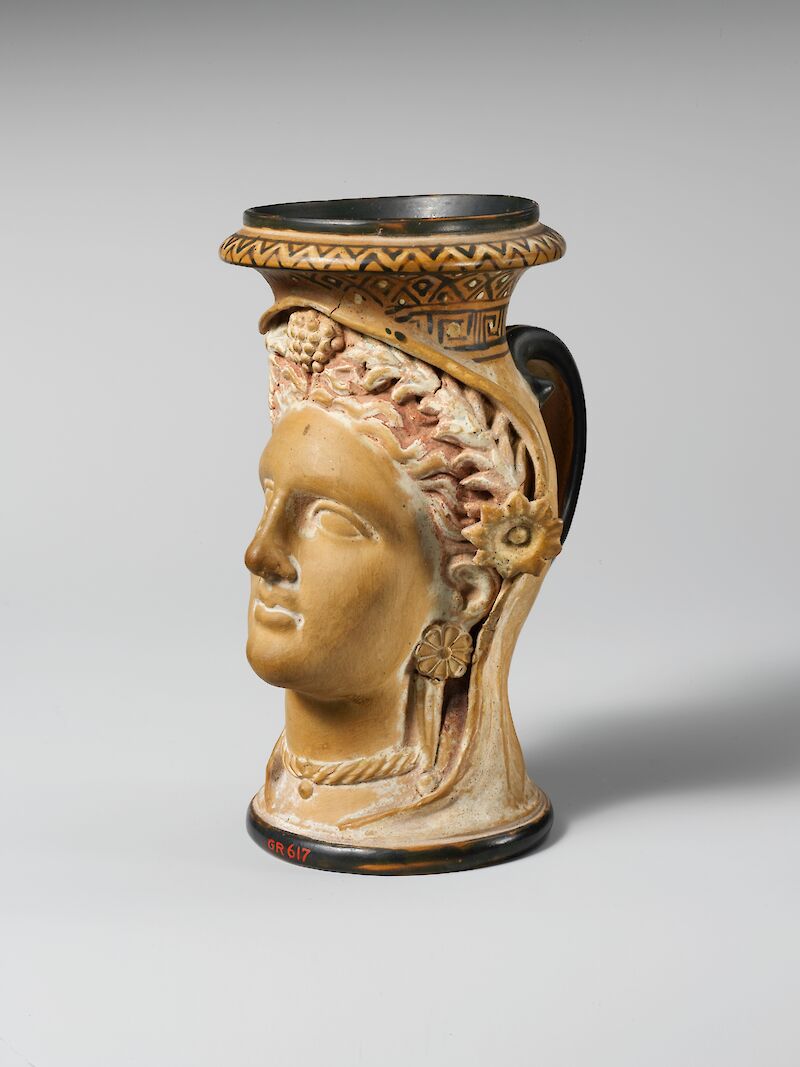 Jug in the Form of a Woman's Head (Oinochoe), The Etruscans