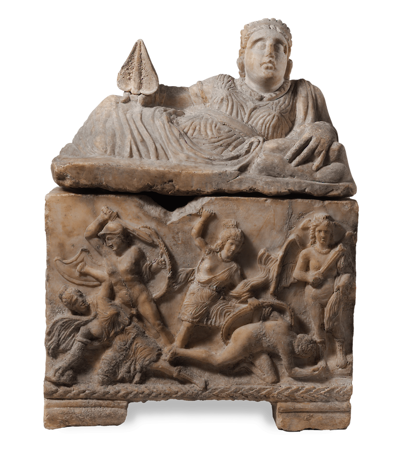 Alabaster Cinerary Urn, The Etruscans