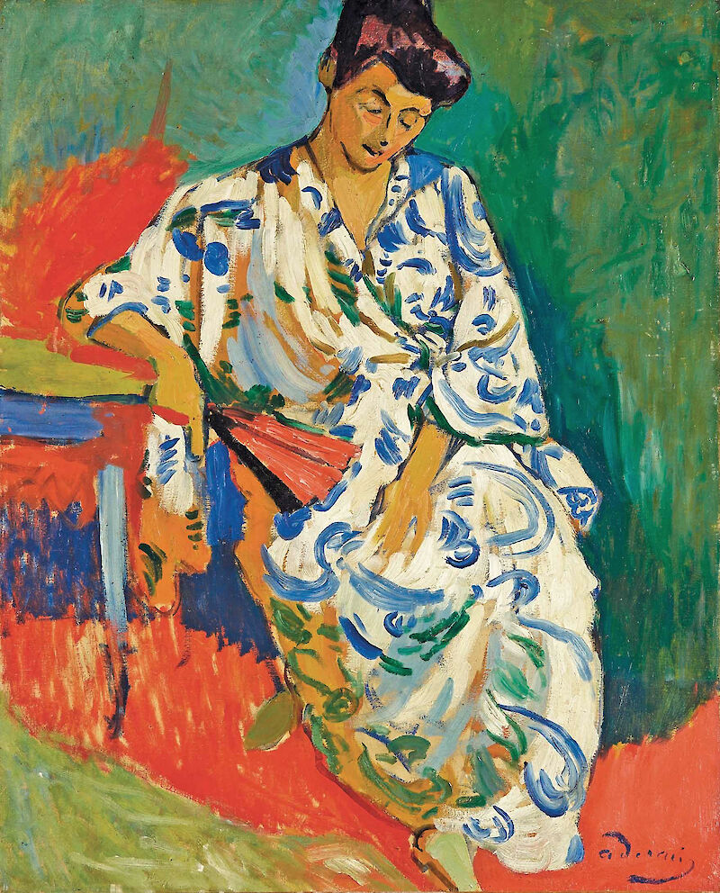 Madame Matisse in a Kimono, André Derain