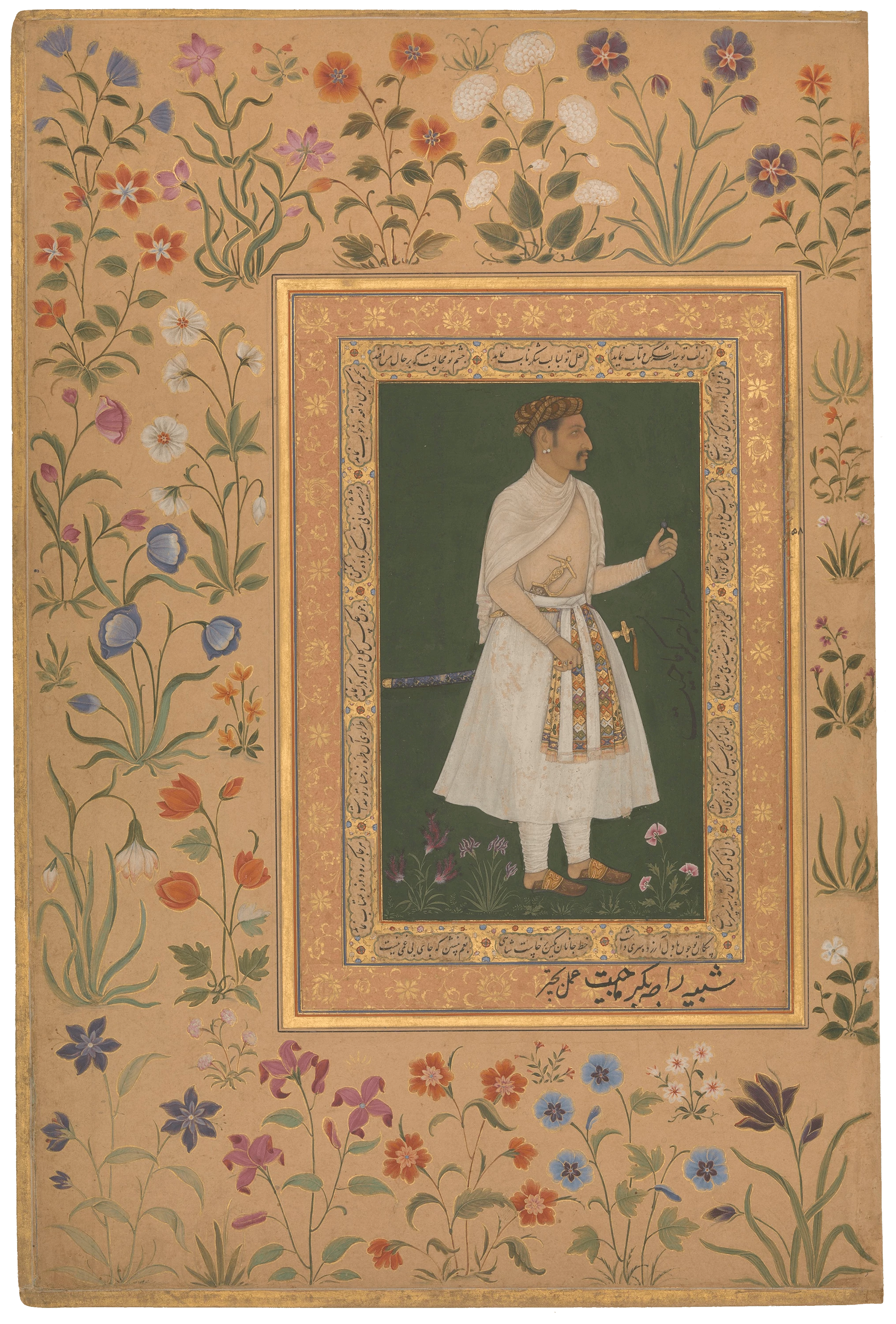 Portrait of Raja Bikramajit, Bichitr