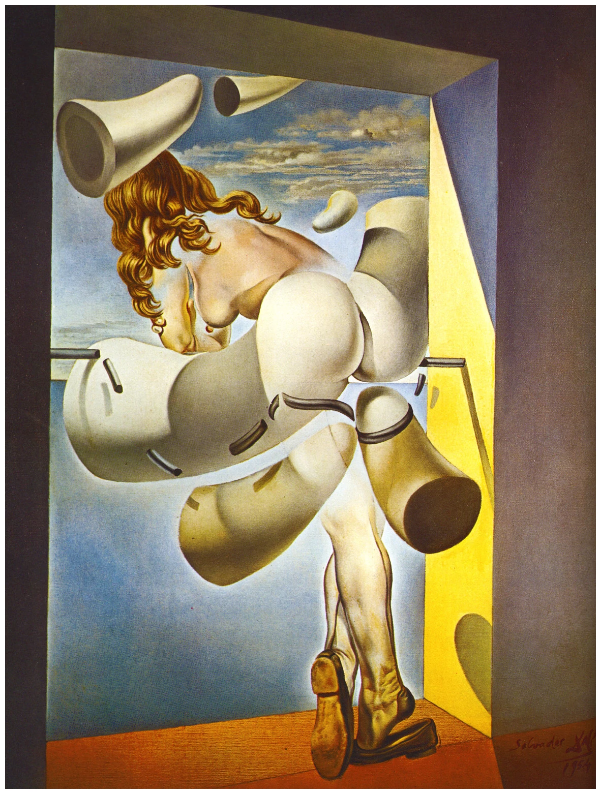 Young Virgin Auto-Sodomized by the Horns of Her Own Chastity, Salvador Dalí