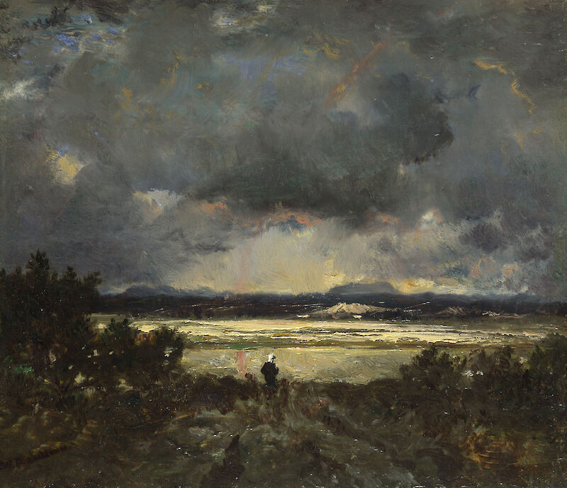 Sunset in the Auvergne, Théodore Rousseau