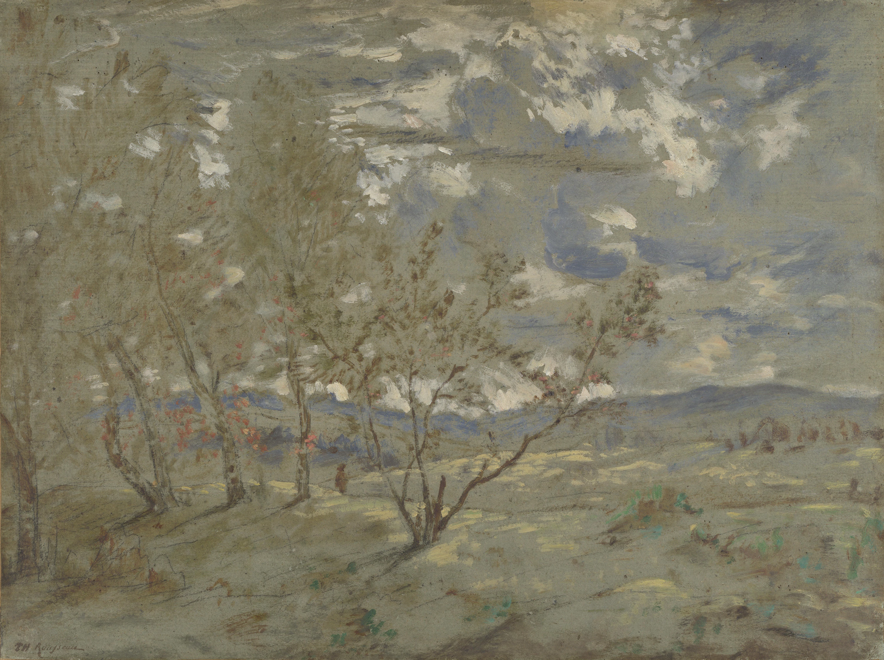 Landscape Sketch, Théodore Rousseau