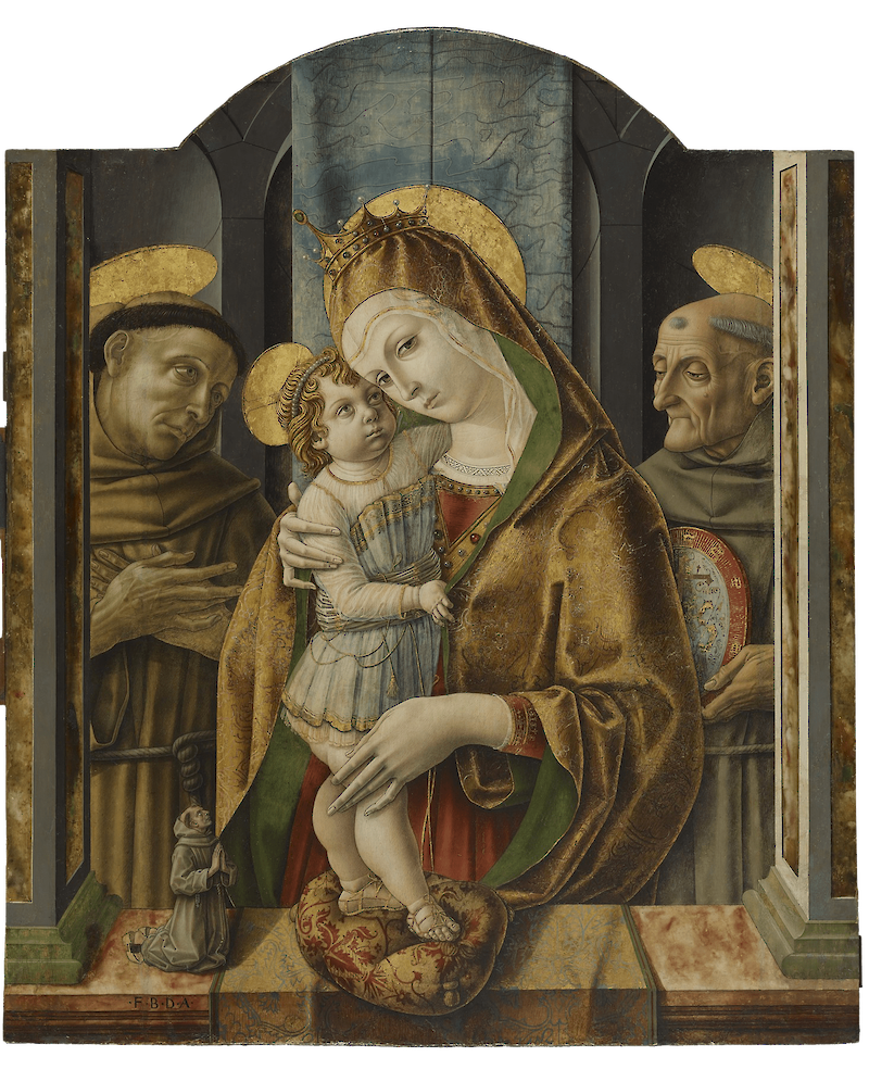 Virgin and Child with Saints and Donor, Carlo Crivelli