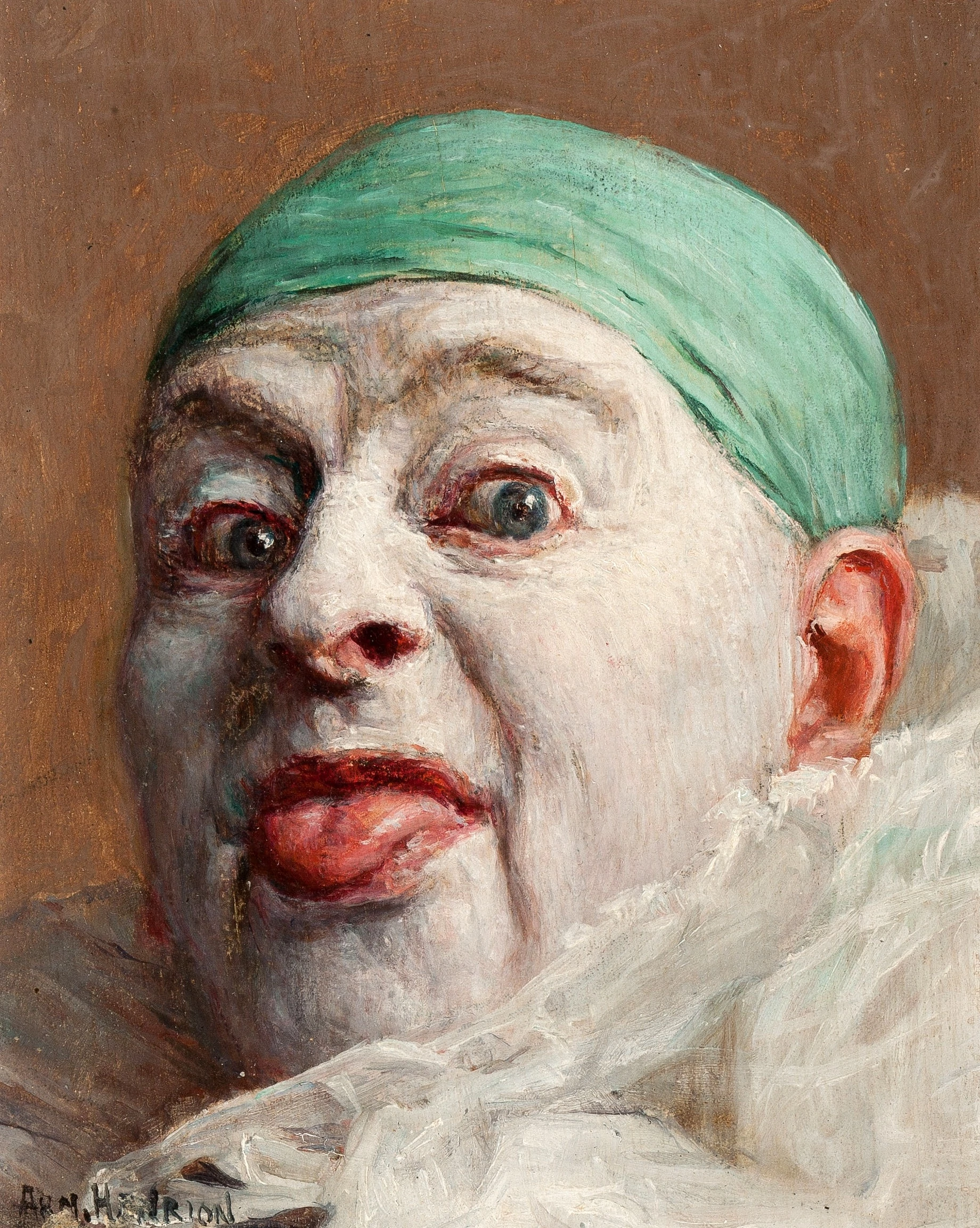 Clown in a Green Cap, Armand Henrion