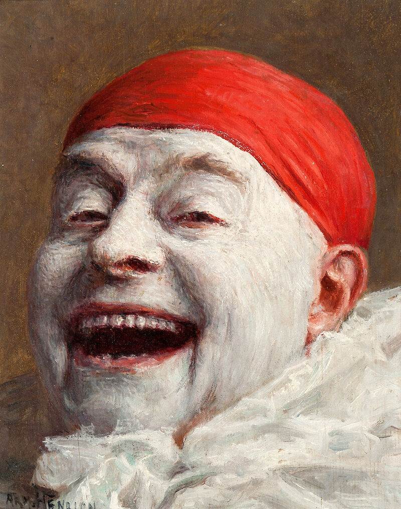 Clown Laughing, Armand Henrion