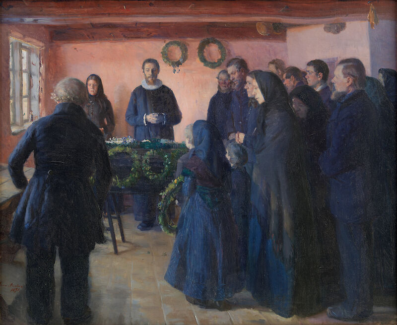 A Funeral, Anna Ancher