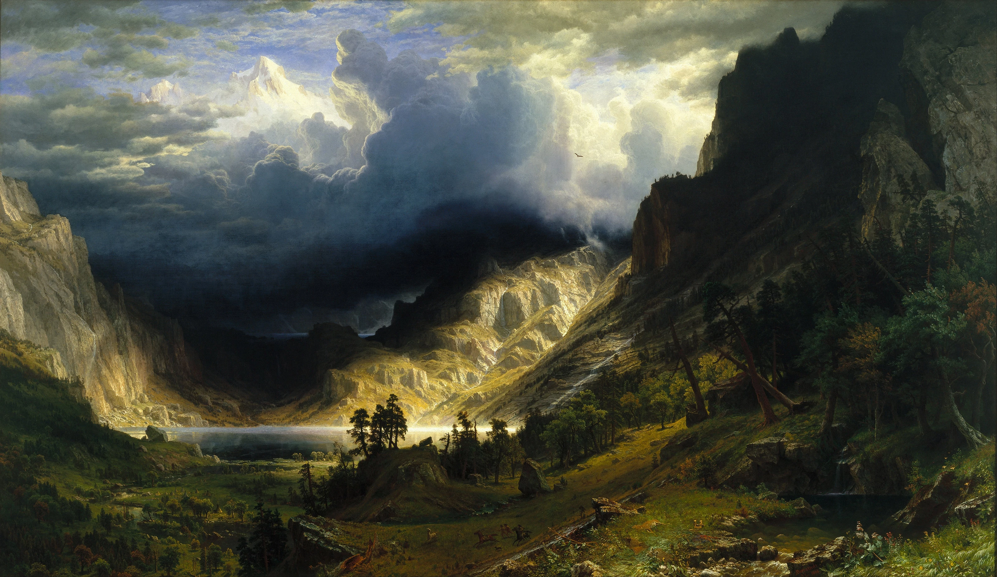 A Storm in the Rocky Mountains, Mt. Rosalie, Albert Bierstadt