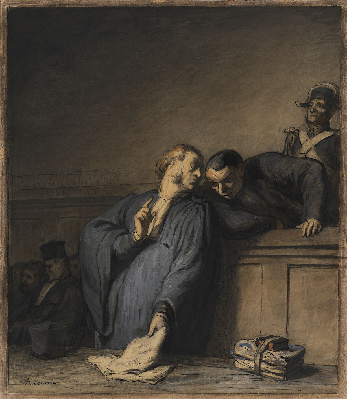 A Criminal Case by Honoré Daumier | Obelisk Art History