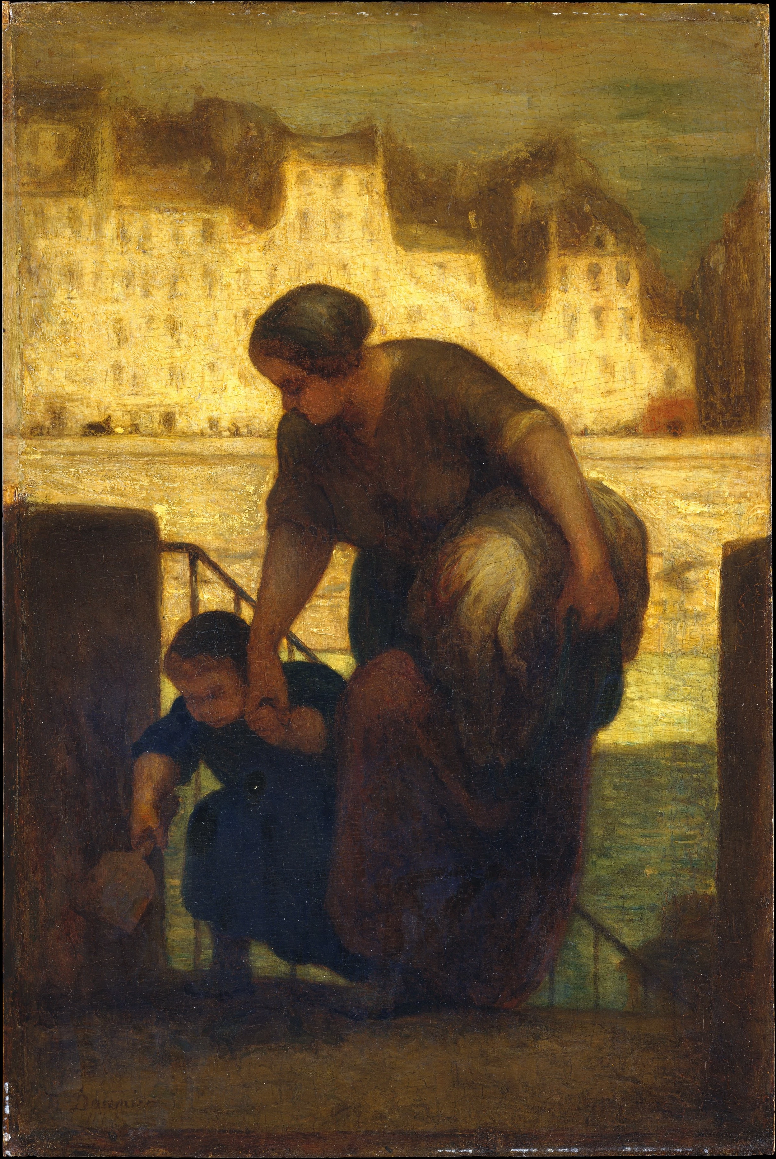 The Laundress, Honoré Daumier