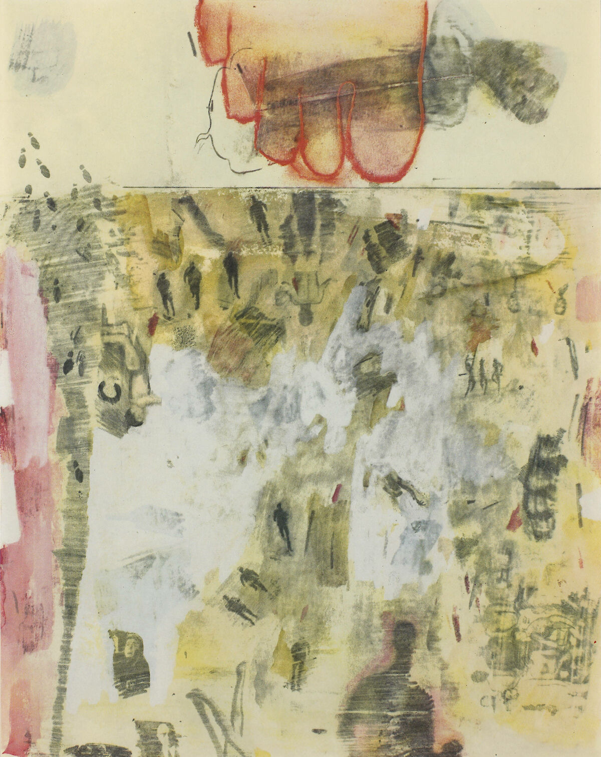 Canto XIV, from Rauschenberg: XXXIV Drawings for Dante's Inferno by ...