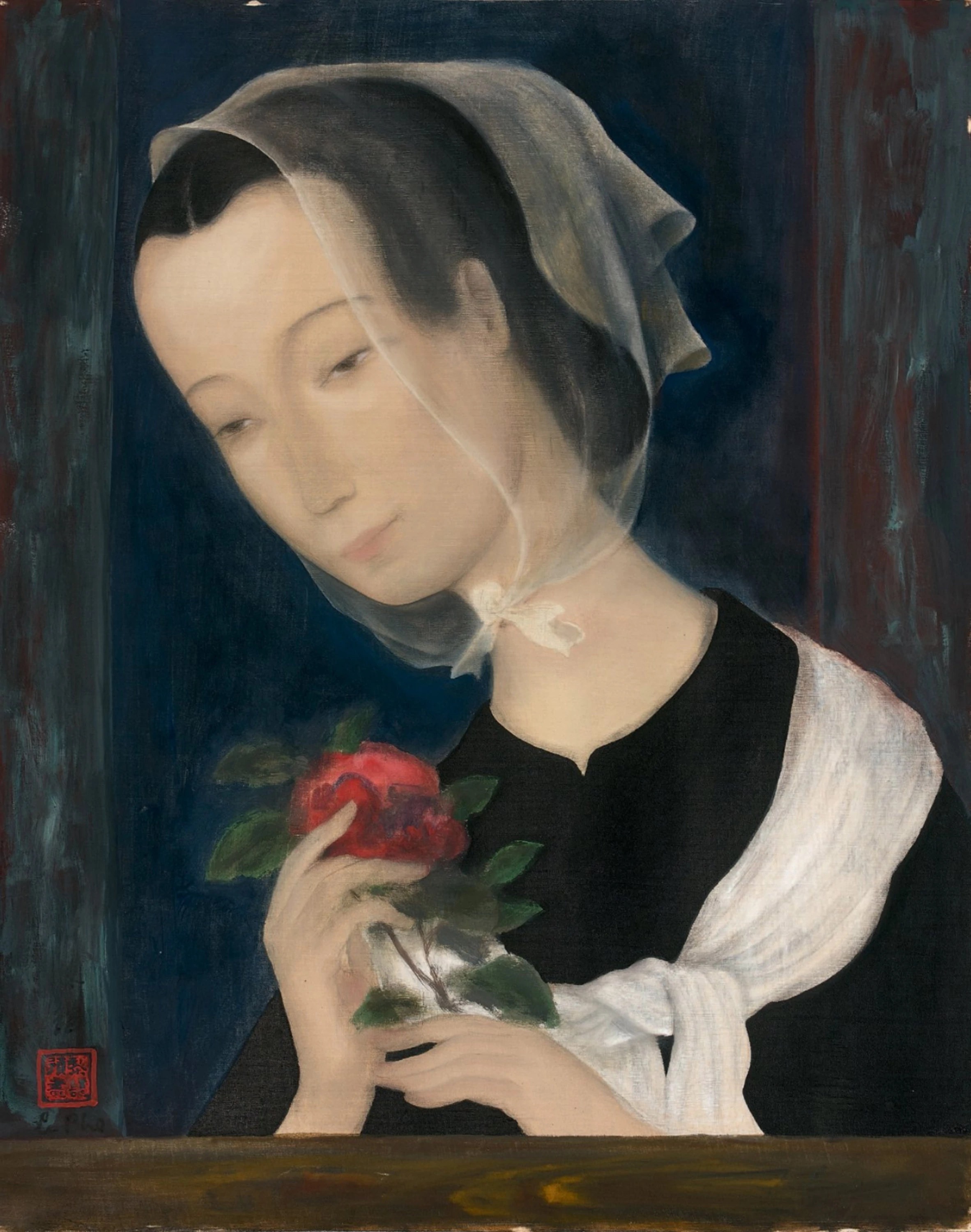 Girl with a rose, Lê Phổ
