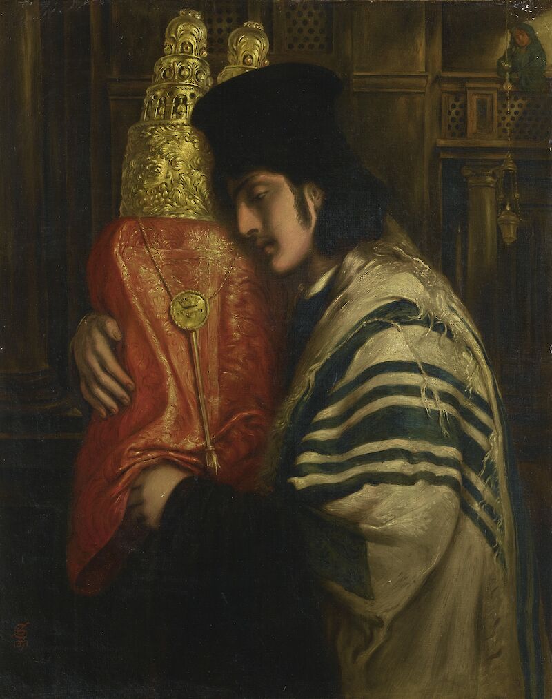 Rabbi Carrying the Law, Simeon Solomon