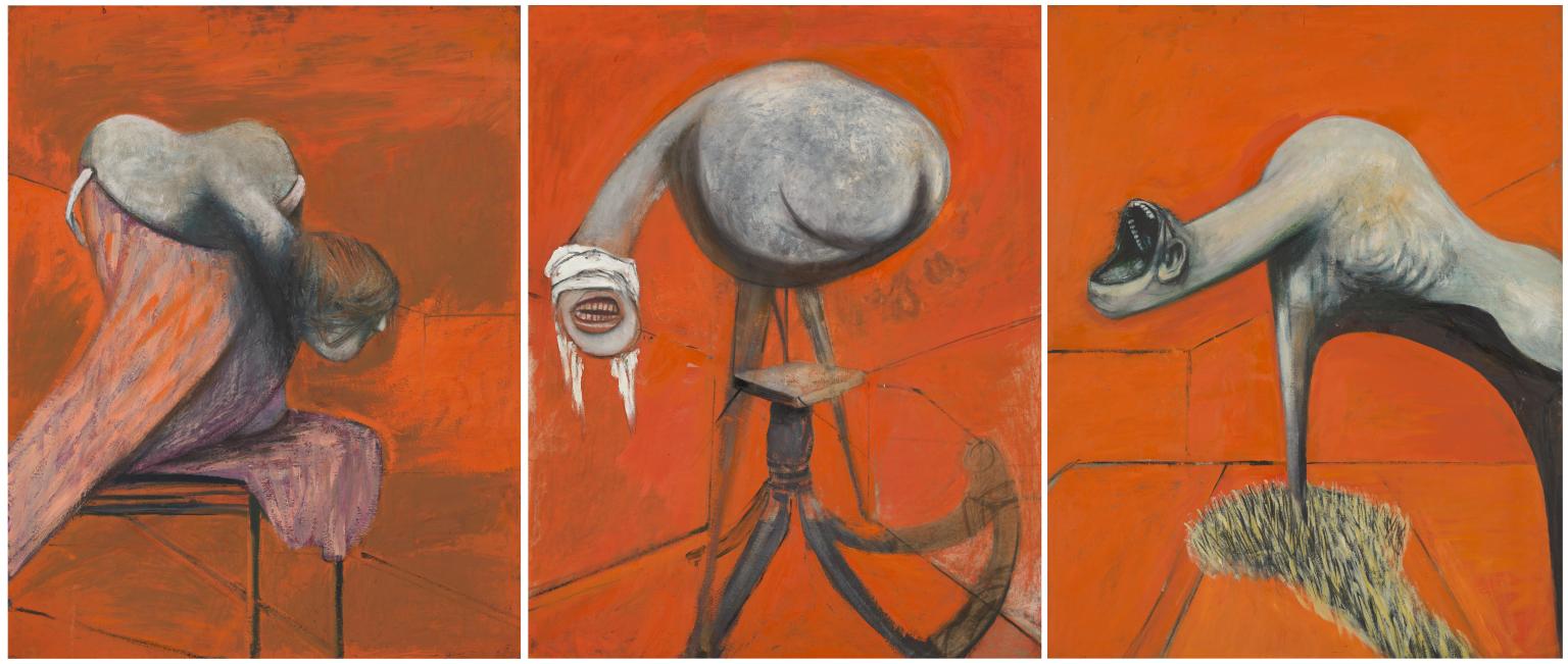 Three Studies for Figures at the Base of a Crucifixion by Francis