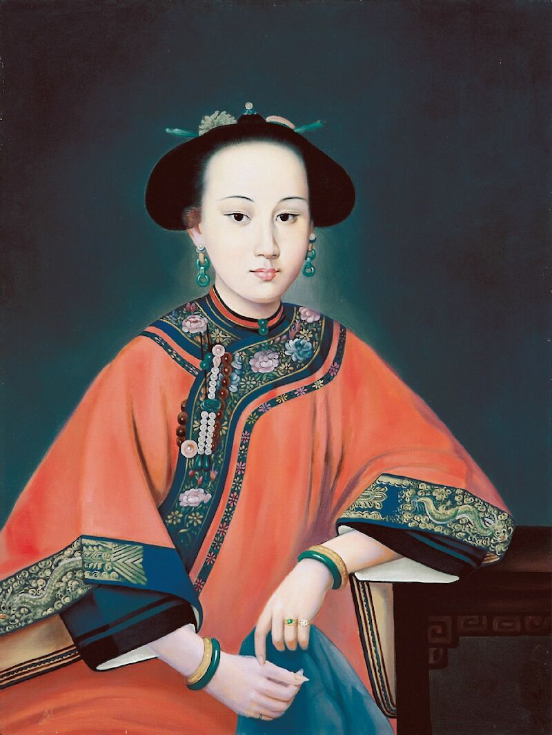 Portrait of Lady Hoja, Giuseppe Castiglione, 郎世寧