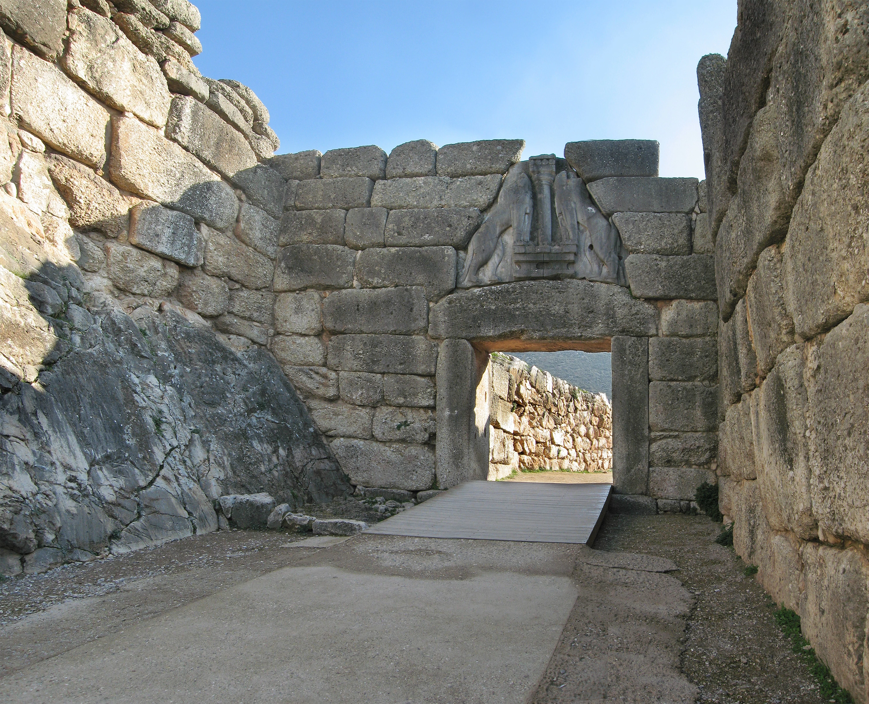 The Lion Gate in Mycenae, Aegean Civilizations