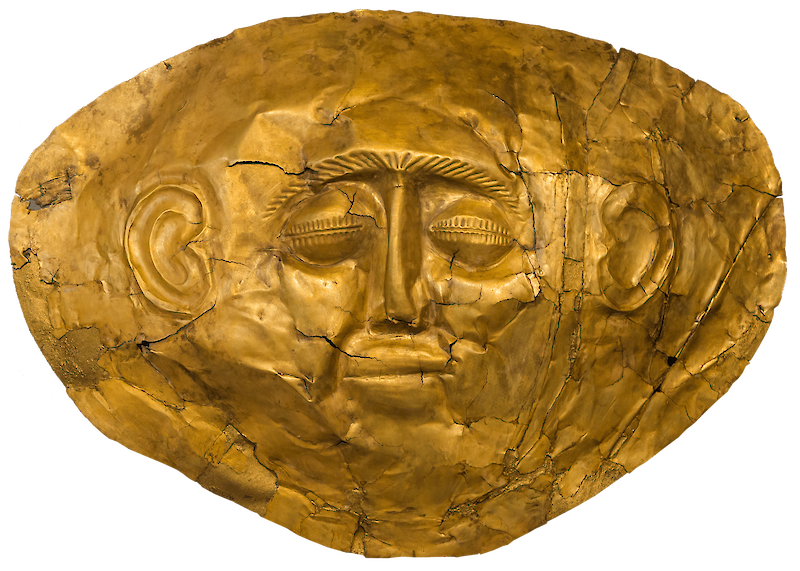 Grave Mask from Grave Circle A, Aegean Civilizations