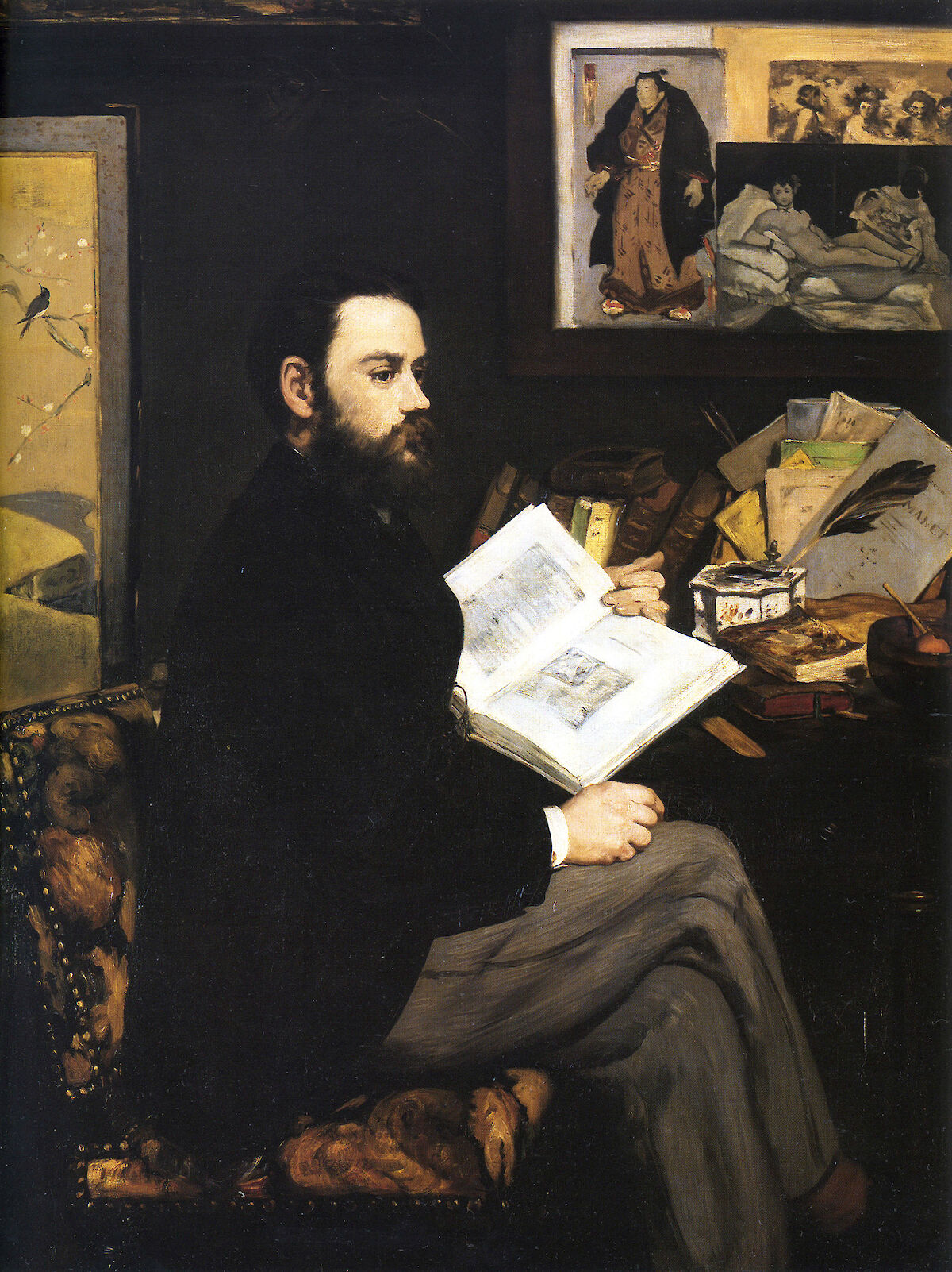 Portrait of Émile Zola by Édouard Manet | Obelisk Art History