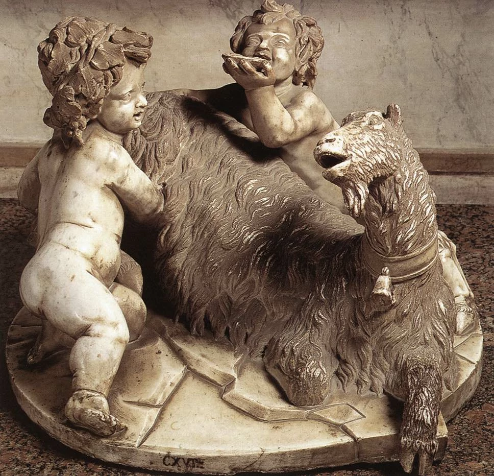 The Goat Amalthea with the Infant Jupiter and a Faun, Gian Lorenzo Bernini