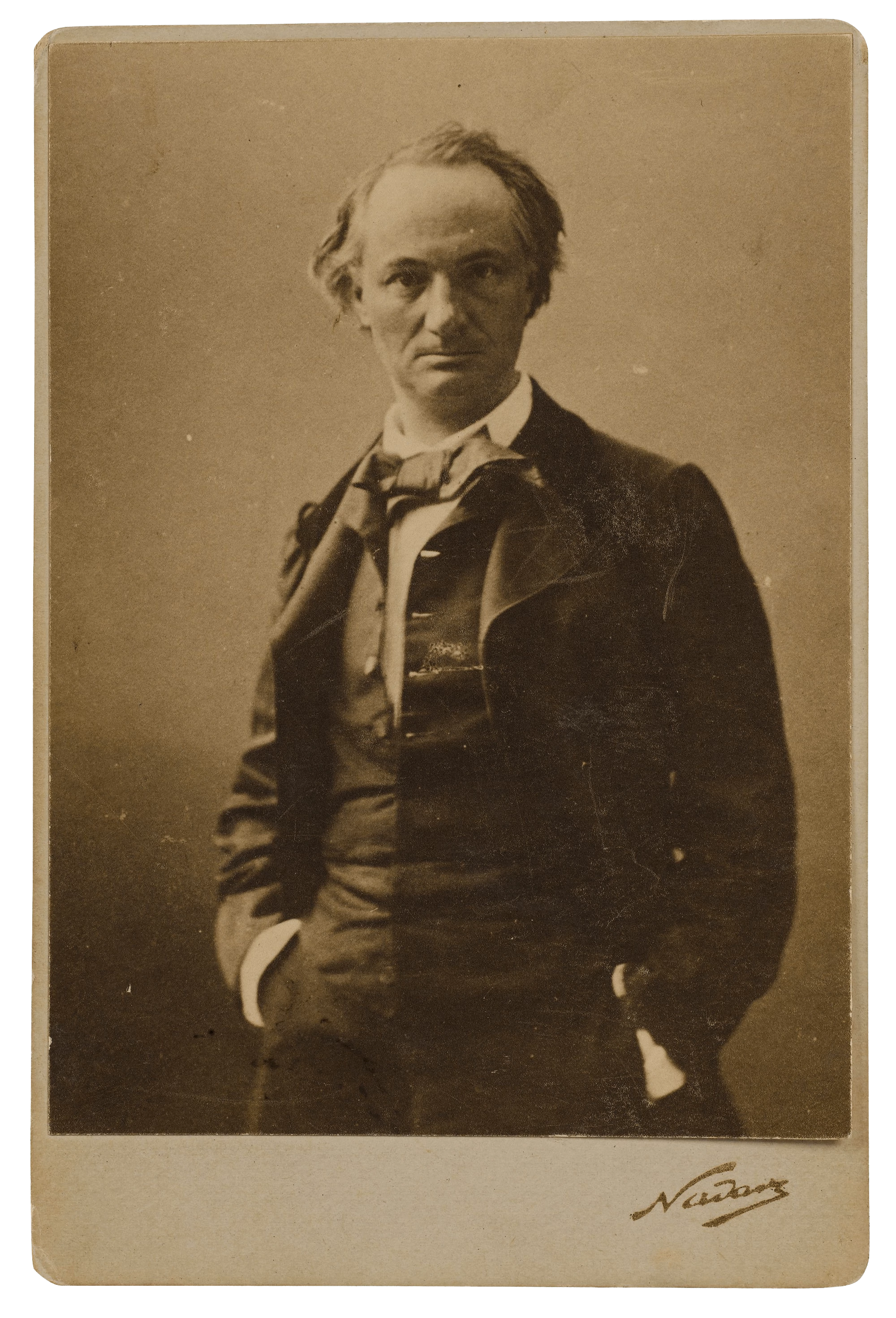 Portrait of Charles Baudelaire, Félix Nadar